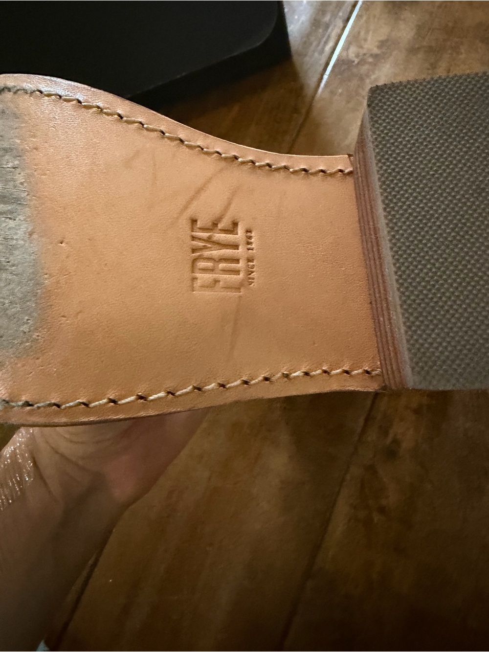 Frye campus Chelsea saddle brown leather boots - Picture 7 of 12
